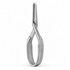 Micro Serrefine Bulldog Clip – Straight, 4 mm Jaw — side profile catalogue illustration