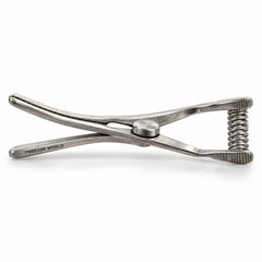 Mini Glover Bulldog Clamp Titanium Option – Slightly Curved, 15 mm Jaw — side profile catalogue illustration