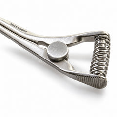Mini Glover Bulldog Clamp Titanium Option – Slightly Curved, 15 mm Jaw — jaw detail catalogue illustration