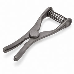 Mini Glover Bulldog Clamp Titanium Option – Slightly Curved, 17 mm Jaw — front perspective catalogue illustration