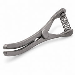 Mini Glover Bulldog Clamp Titanium Option – Slightly Curved, 24 mm Jaw — front perspective catalogue illustration