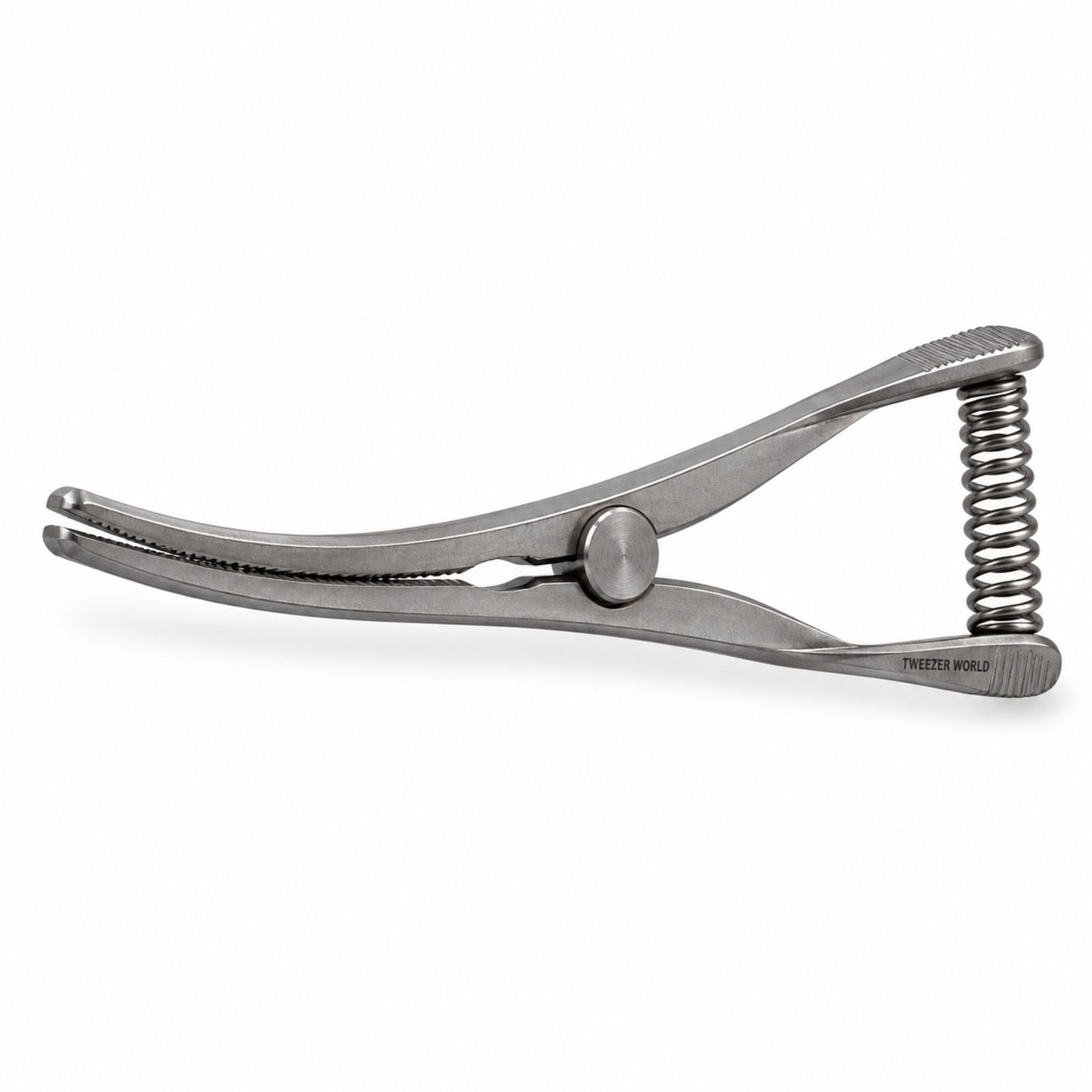 Mini Glover Bulldog Clamp Titanium Option – Slightly Curved, 24 mm Jaw — side profile catalogue illustration