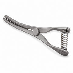 Mini Glover Bulldog Clamp Titanium Option – Slightly Curved, 24 mm Jaw — reverse three-quarter catalogue illustration