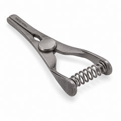 Mini Glover Bulldog Clamp Titanium Option – Straight, 17 mm Jaw — front perspective catalogue illustration