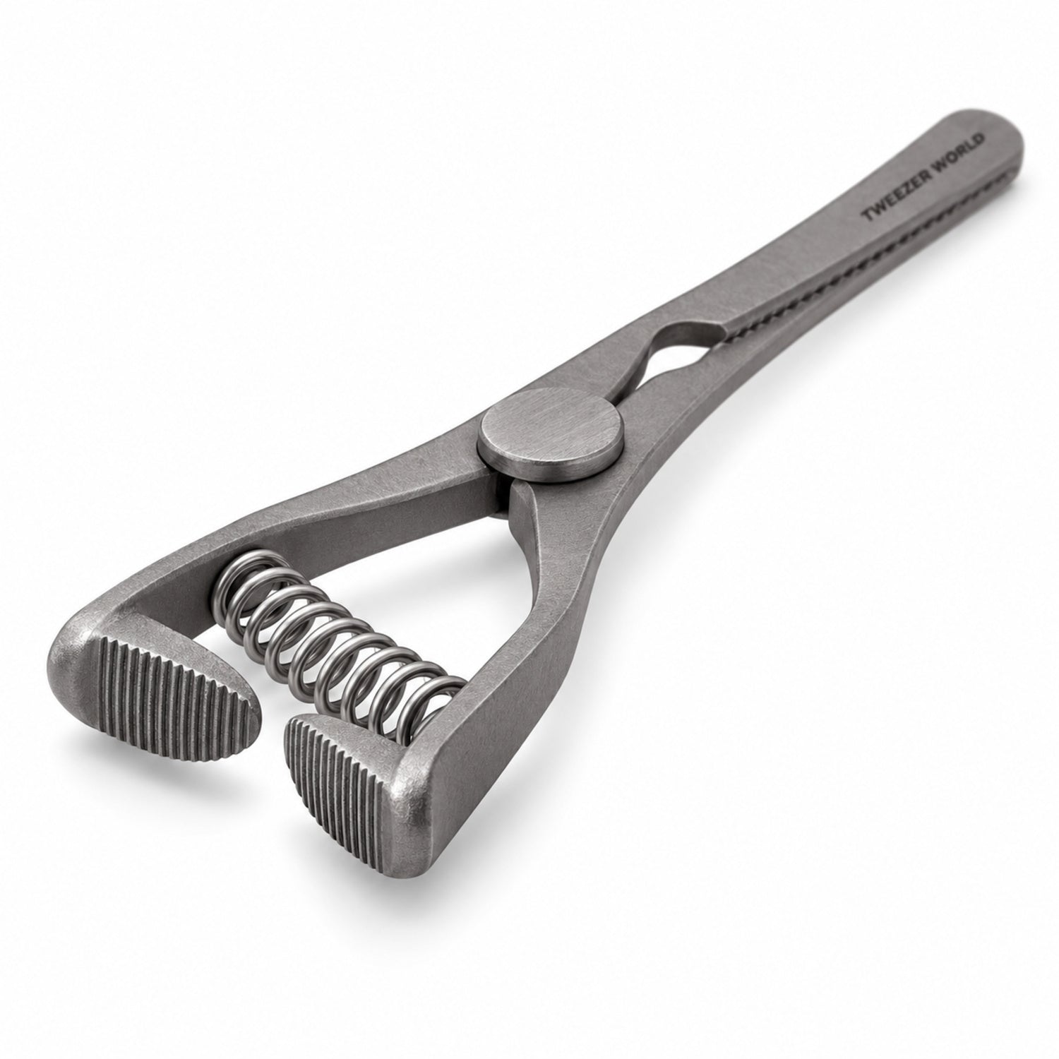 Mini Glover Bulldog Clamp Titanium Option – Straight, 24 mm Jaw — front perspective catalogue illustration