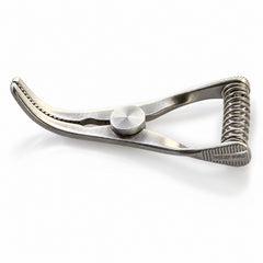Mini Glover Bulldog Clamp Titanium Option – Strongly Curved, 11 mm Jaw — reverse three-quarter catalogue illustration