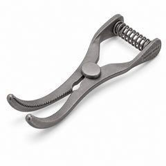 Mini Glover Bulldog Clamp Titanium Option – Strongly Curved, 24 mm Jaw — front perspective catalogue illustration
