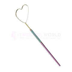 Heart-Shape Titanium Coated Rainbow Eyelash Extension Mirror