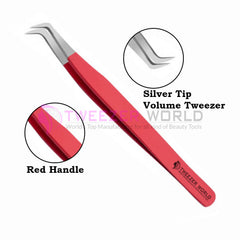Eyelash Extension Red Handle Best Eyelash Volume Tweezers
