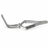 Santulli Bulldog Clamp – Angled DeBakey Jaw — catalogue illustration on white background