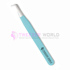 Top Rated Eyelash Volume Sky Blue Handle Best Extension Volume Tweezers