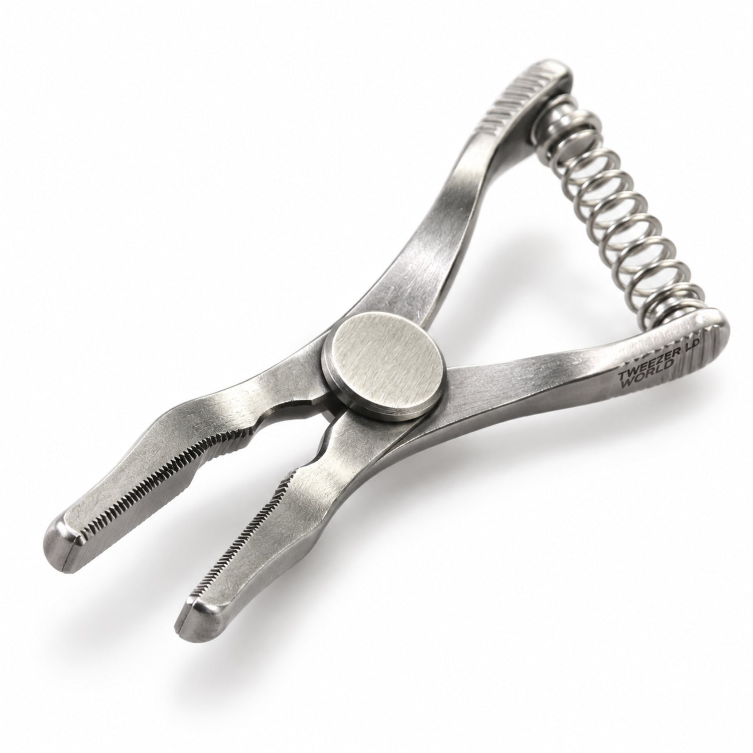 Weldon Mini Glover Bulldog Clamp – Angled, 14 mm Jaw — front perspective catalogue illustration