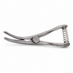 Weldon Mini Glover Bulldog Clamp – Slightly Curved, 14 mm Jaw — side profile catalogue illustration