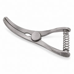 Weldon Mini Glover Bulldog Clamp – Slightly Curved, 14 mm Jaw — reverse three-quarter catalogue illustration