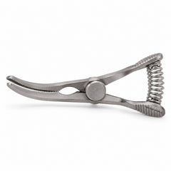 Weldon Mini Glover Bulldog Clamp – Slightly Curved, 17 mm Jaw — side profile catalogue illustration