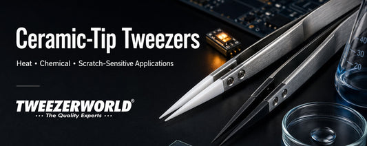 Ceramic-Tip Tweezers for Heat and Chemical Work