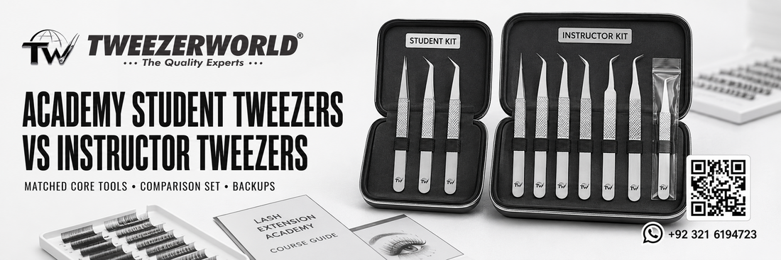Academy Student Tweezers vs Instructor Tweezers
