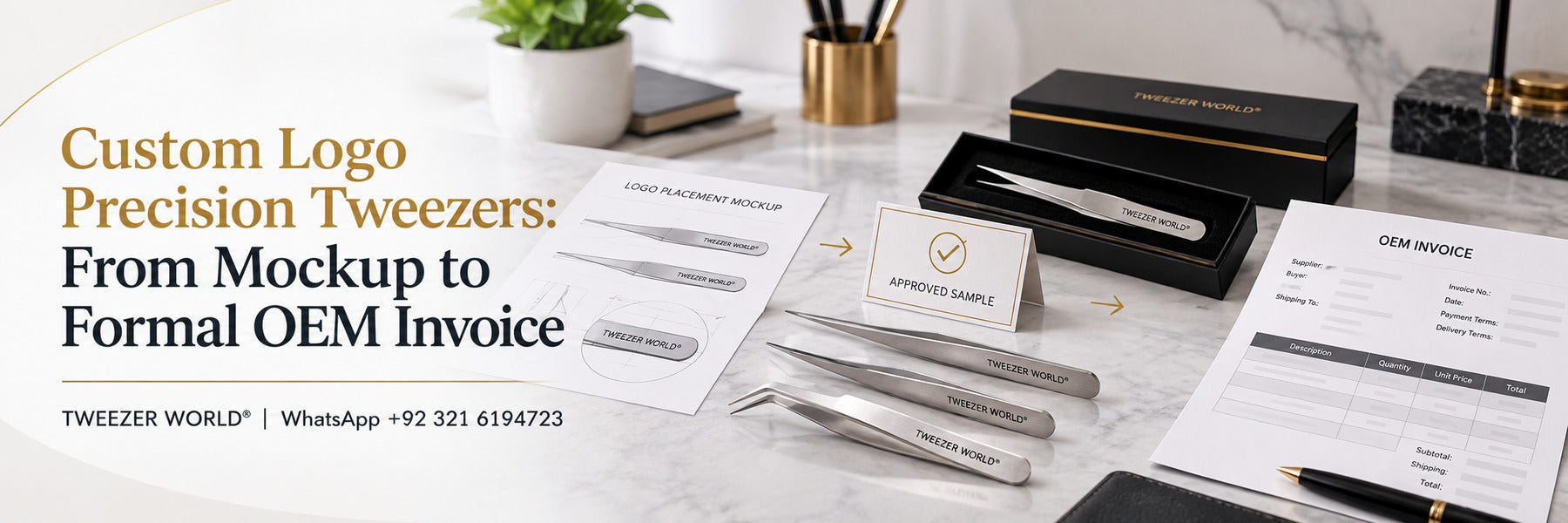 Custom Kitchen Invoices Custom Logo Precision Tweezers: From Mockup to Formal OEM Invoice ...