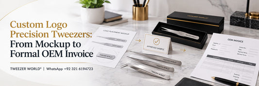 Custom Logo Precision Tweezers: From Mockup to Formal OEM Invoice