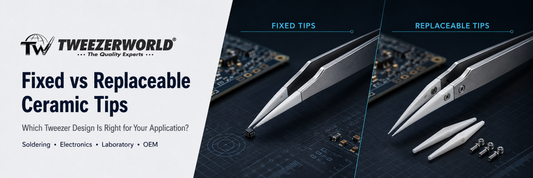 fixed vs replaceable ceramic tips by TWEEZER WORLD