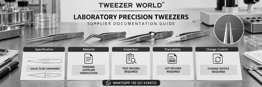 Supplier Documentation for Laboratory Precision Tweezers