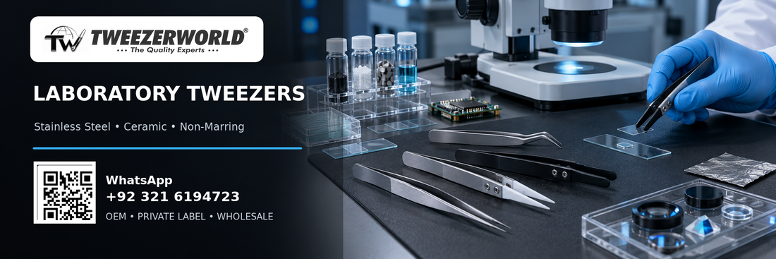 Laboratory Tweezers: Stainless, Ceramic & Soft Tips