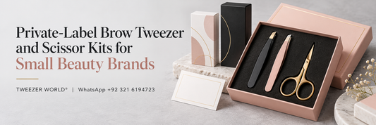 Private-Label Brow Tweezer and Scissor Kits for Small Beauty Brands