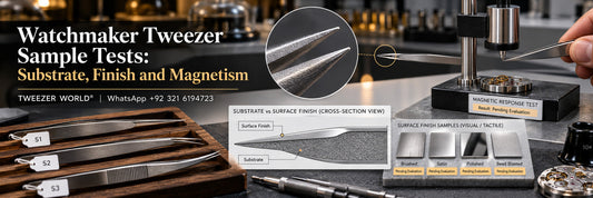 Watchmaker Tweezer Sample Tests: Substrate, Finish and Magnetism