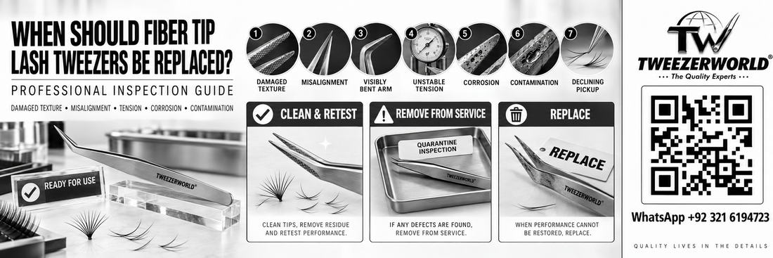 When Should Fiber Tip Lash Tweezers Be Replaced?