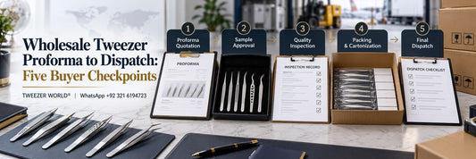 Wholesale Tweezer Proforma to Dispatch: Five Buyer Checkpoints