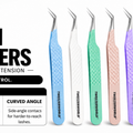 45° Isolation Lash Tweezers