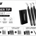6-Piece Fiber Tip Lash Tweezer Set
