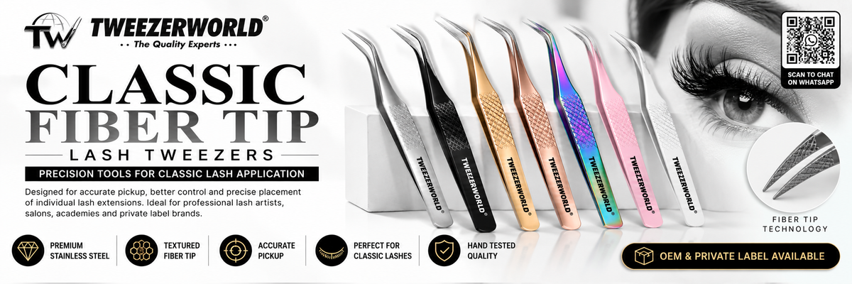 Classic Fiber Tip Lash Tweezers