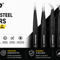 ESD Stainless-Steel Tweezers