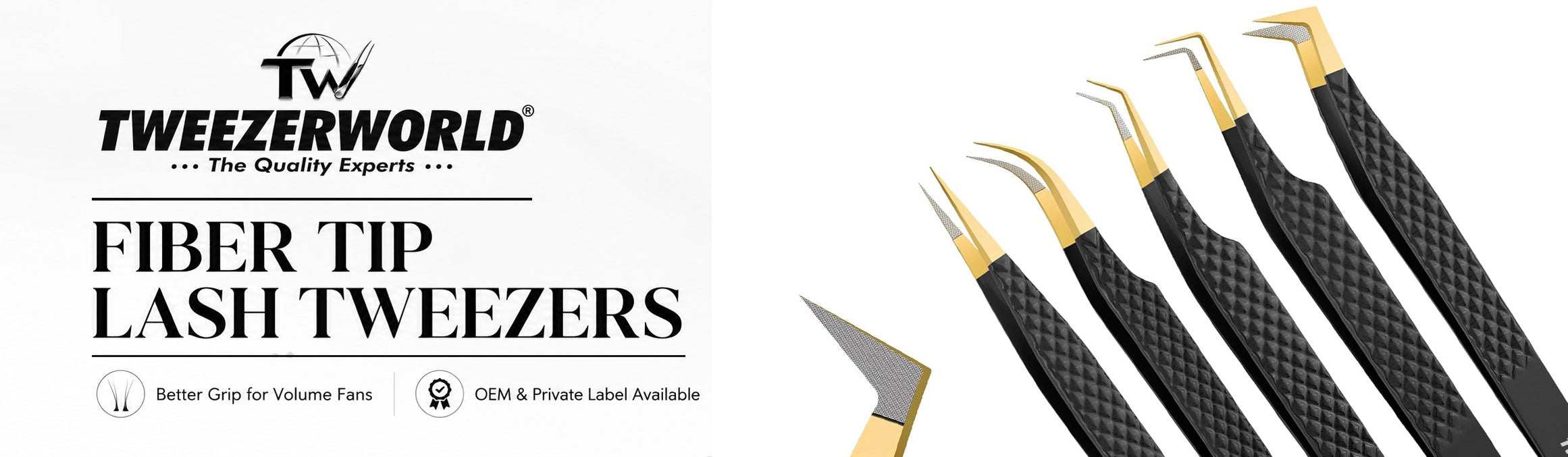 Fiber Tip Lash Tweezers