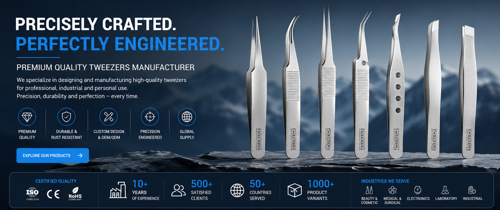 Precision Tweezers | Medical & Industrial Tweezers