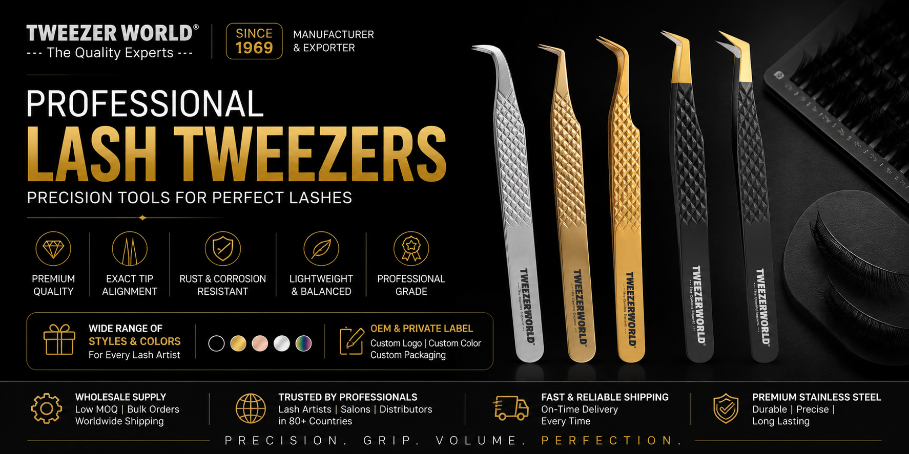 Professional Lash Tweezers for Lash Artists | TWEEZER WORLD