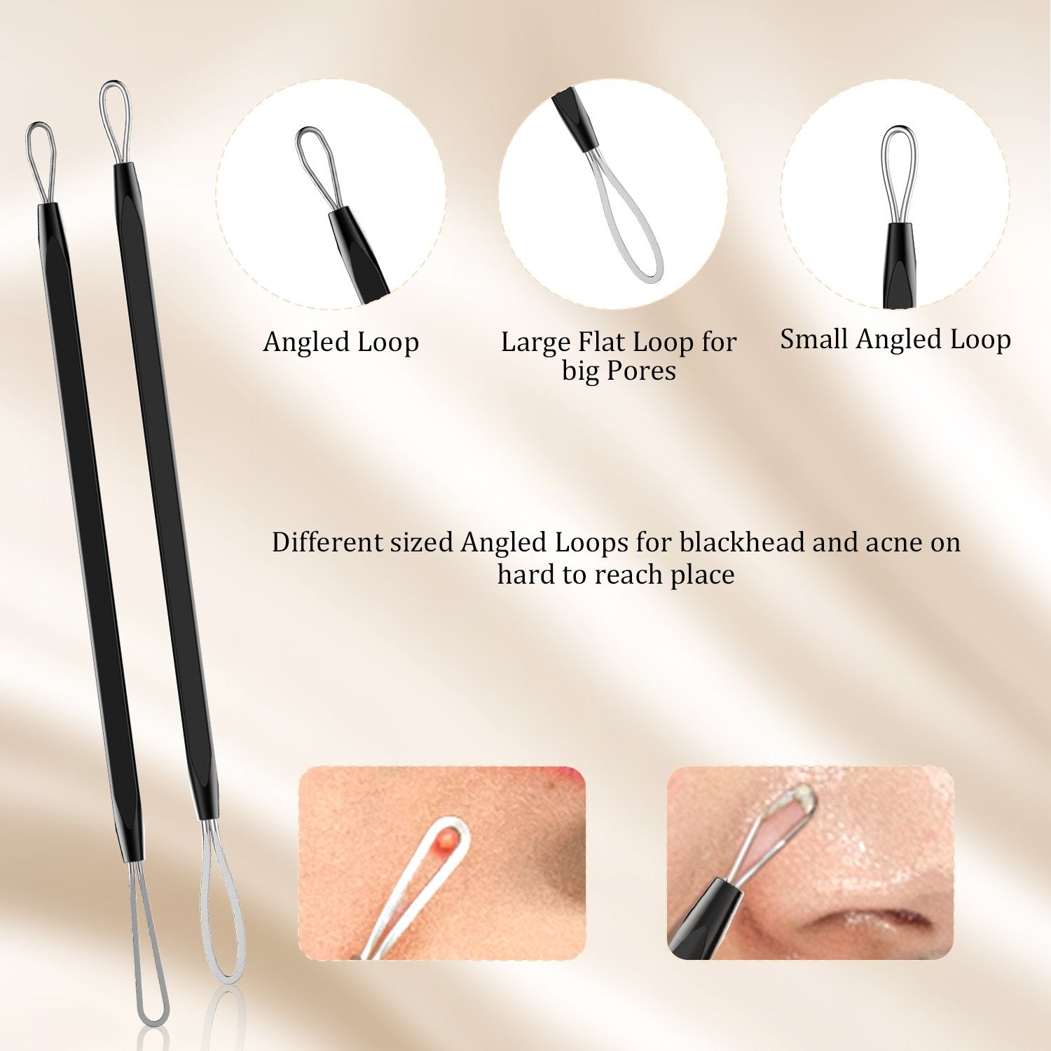 Blackhead Remover Pimple Popper Tool Kit  Tool for Nose Face