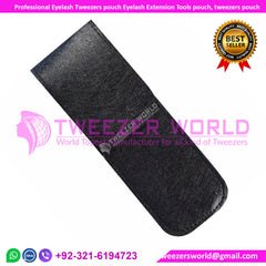 Professional Eyelash Tweezers pouch black Eyelash Extension Tools pouch, tweezers pouch