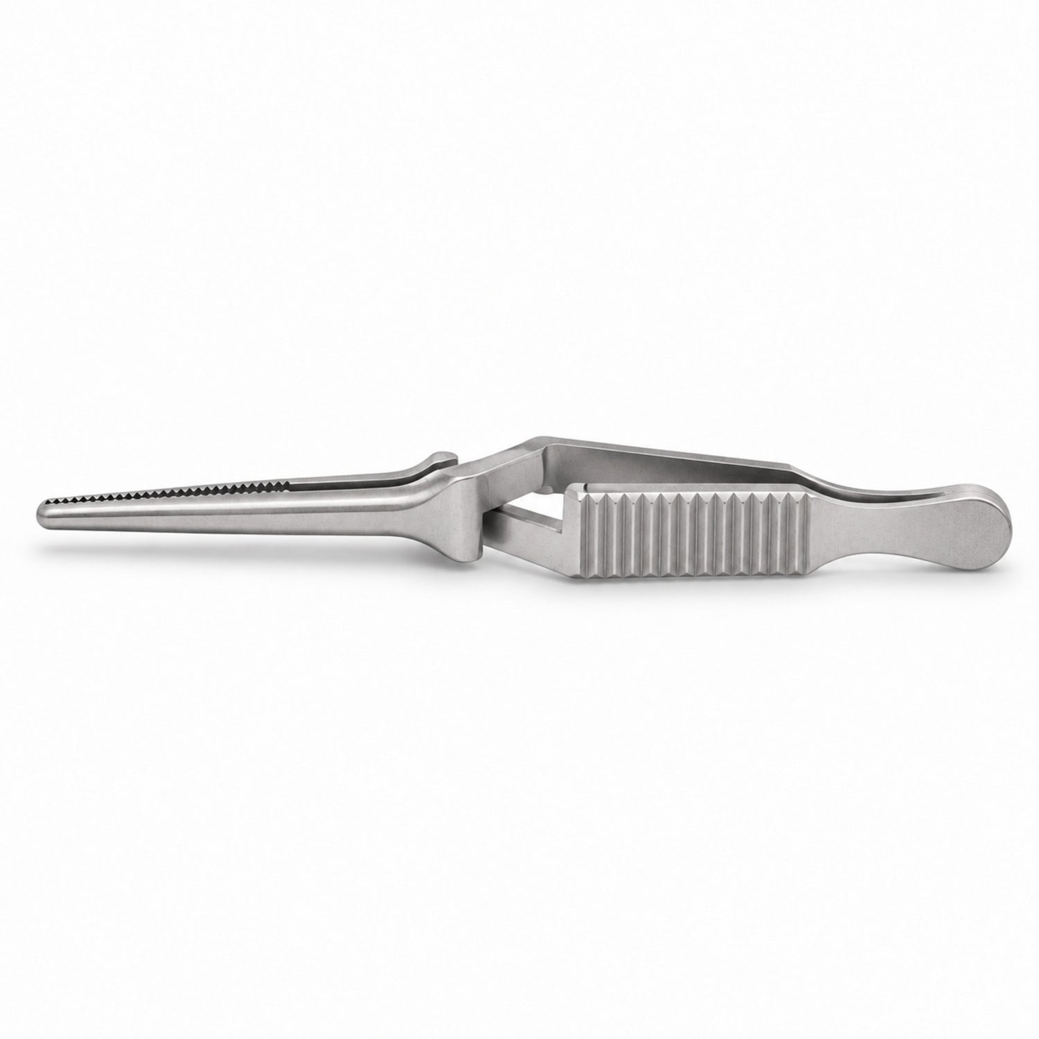 Diethrich Bulldog Clamp – Straight, 12 mm Tip — side profile, catalogue illustration on white background
