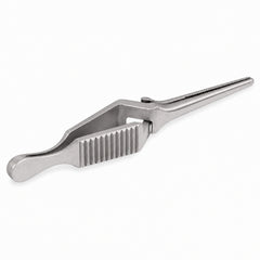 Diethrich Bulldog Clamp – Straight, 20 mm Tip — reverse three-quarter view, catalogue illustration on white background