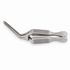 Diethrich Bulldog Clamp – Angled, 20 mm Tip — top view, catalogue illustration on white background