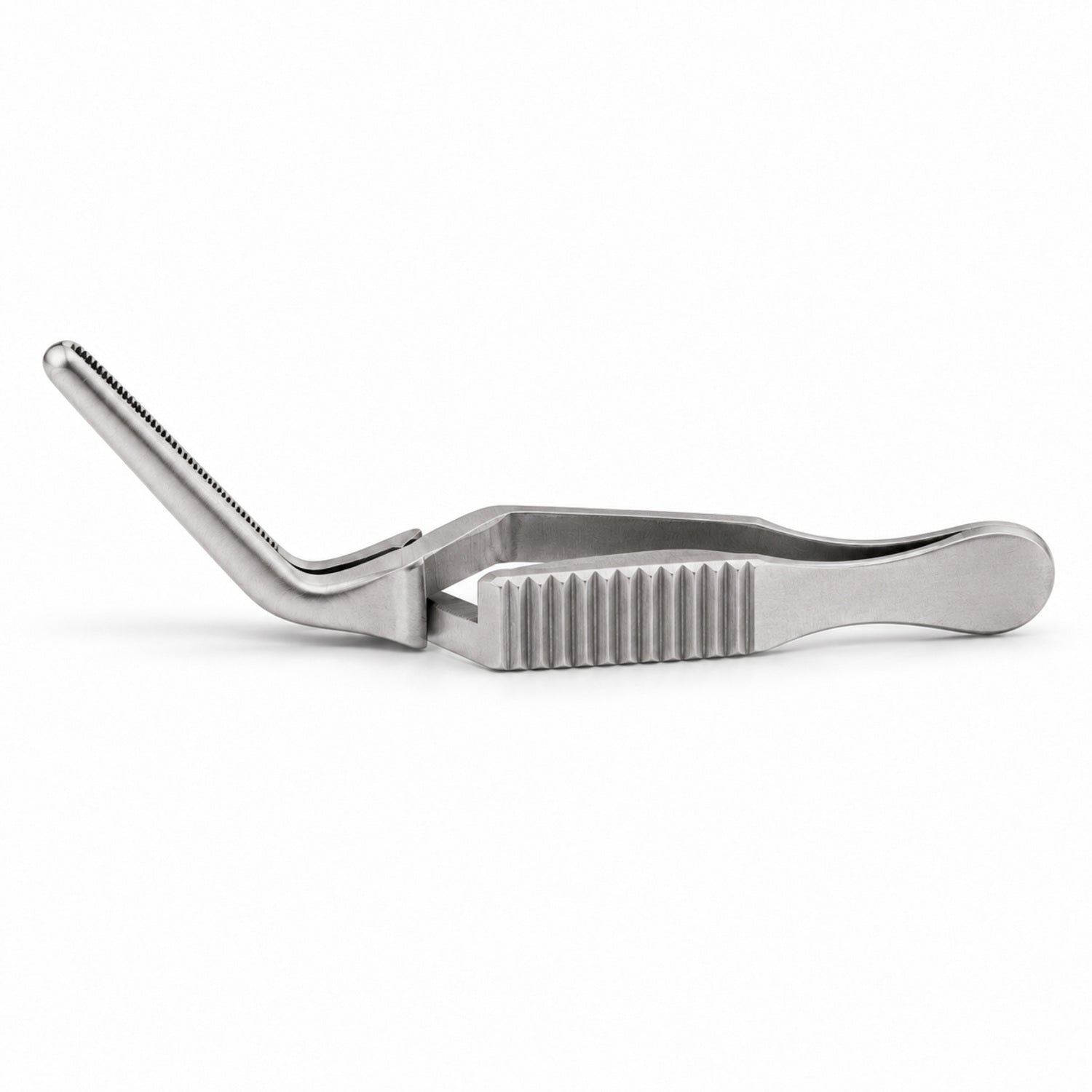 Diethrich Bulldog Clamp – Angled, 20 mm Tip — side profile, catalogue illustration on white background