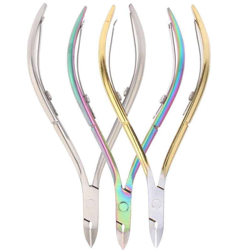 2022 Best Selling Professional 3pcs set Rainbow Cuticle Nail Clipper