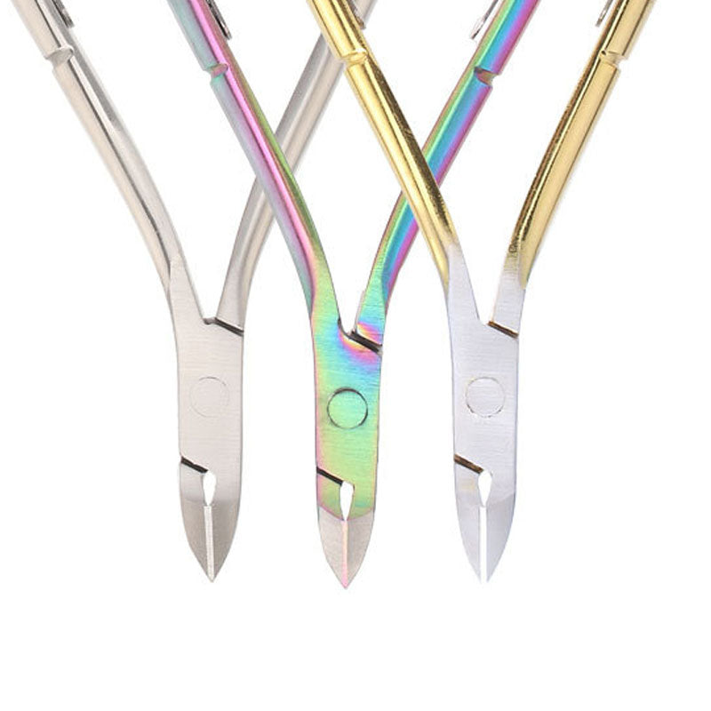 2022 Best Selling Professional 3pcs set Rainbow Cuticle Nail Clipper