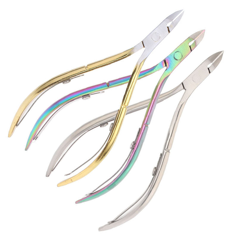 2022 Best Selling Professional 3pcs set Rainbow Cuticle Nail Clipper