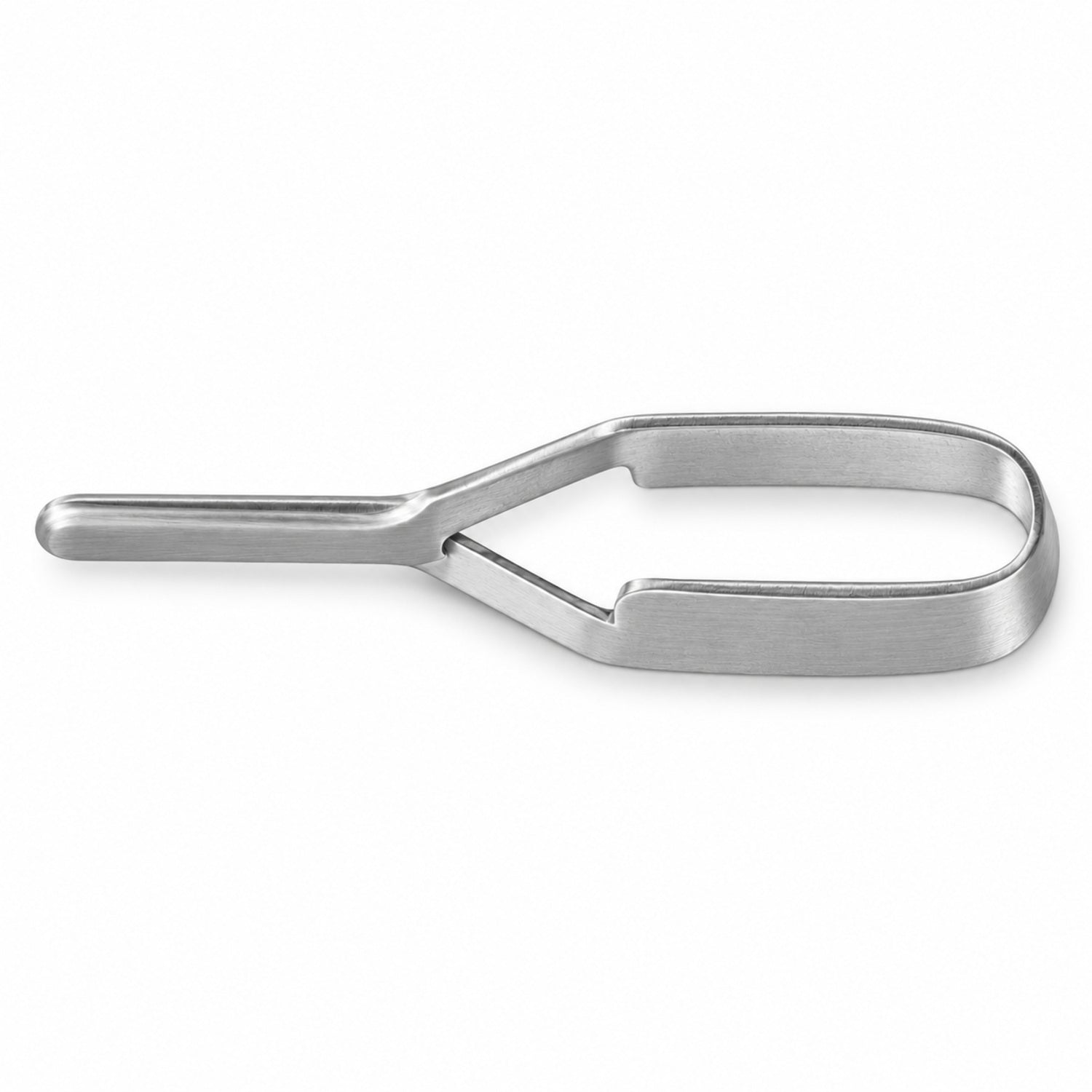 Schwartz Micro Bulldog Clamp – Straight — top view, catalogue illustration on white background