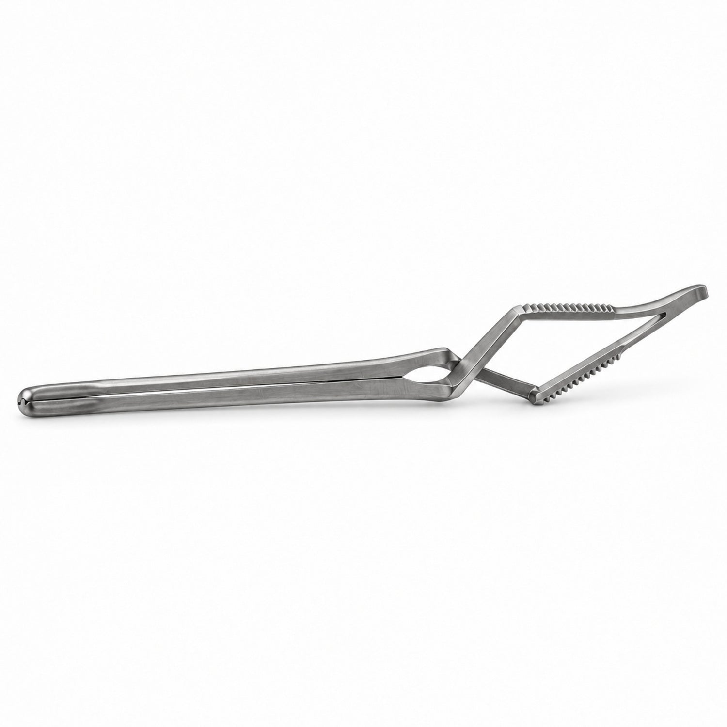 Gregory Carotid Bulldog Clamp – Angled, 16 mm Tip — side profile, catalogue illustration on white background