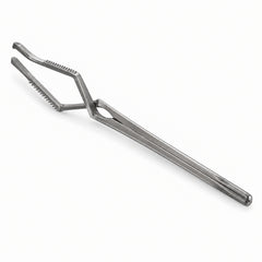 Gregory Carotid Bulldog Clamp – Angled, 16 mm Tip — reverse three-quarter view, catalogue illustration on white background