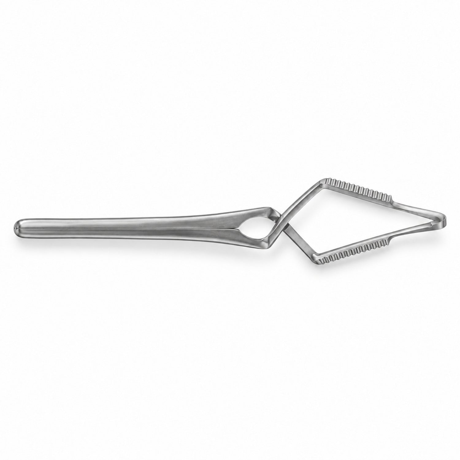 Gregory Carotid Bulldog Clamp – Angled, 13 mm Tip — top view, catalogue illustration on white background